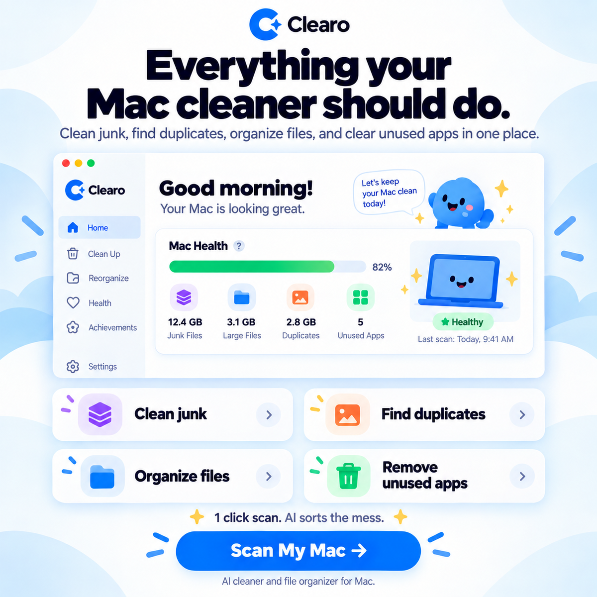 Clearo AI Mac Cleaner